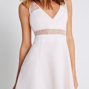 BCBG blush lace pink dress